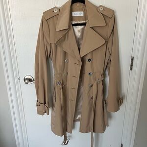 Calvin Klein Women's Beige Trench Coat